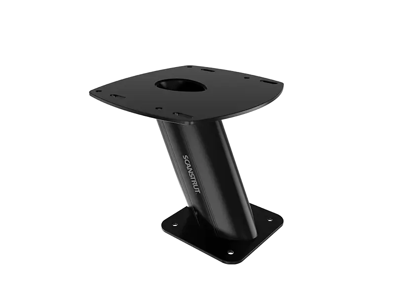 Scanstrut Black APT-250-01 Aluminium PowerTower aft leaning 250mm / 10" for radomes – APT-250-01-BLK
