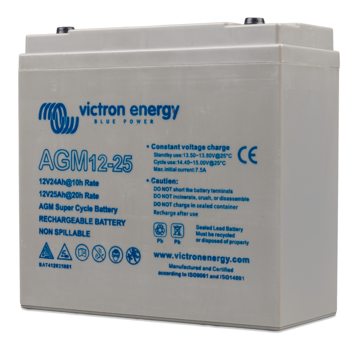 Victron 12V/25Ah AGM Super Cycle Batt. (M5)