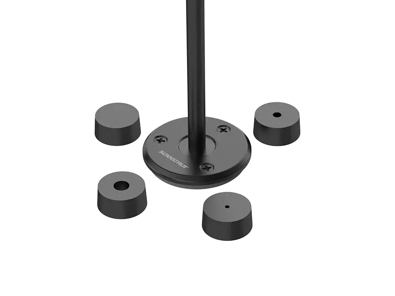 Scanstrut DS-LP-16-BLK low profile black cable seal for cables with a 2- 8mm diameter and connectors up to 16mm diameter - anodised aluminium