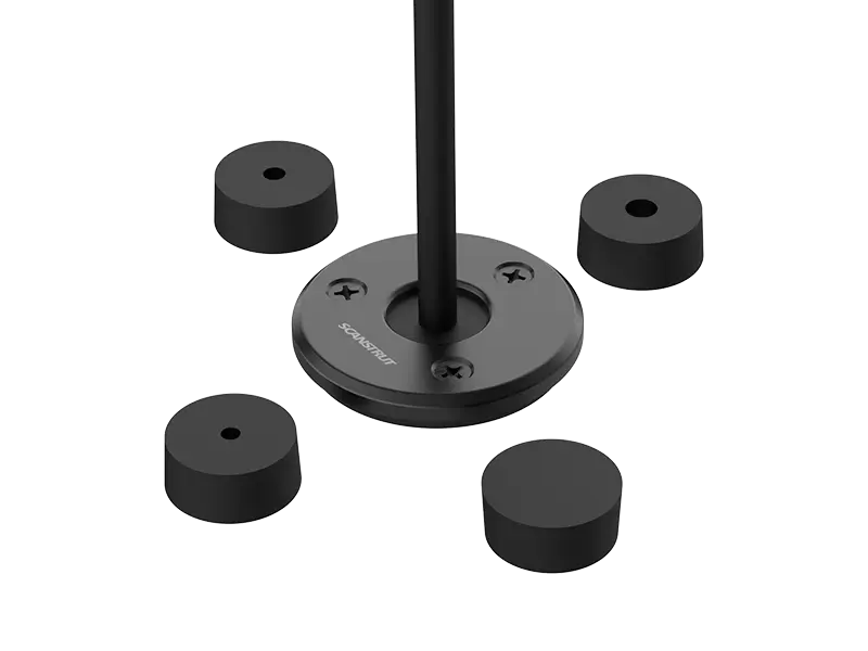 Scanstrut DS-LP-21A-BLK low profile black cable seal for cables with a 4- 9mm diameter and connectors up to 21mm diameter - anodised aluminium