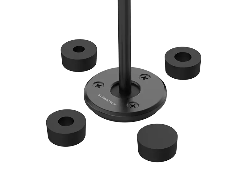 Scanstrut DS-LP-21B-BLK low profile black cable seal for cables with a 9- 14mm diameter and connectors up to 21mm diameter - anodised aluminium