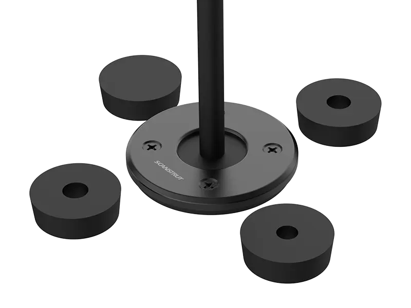 Scanstrut DS-LP-30-BLK low profile black cable seal for cables with a 9- 14mm diameter and connectors up to 30mm diameter - anodised aluminium