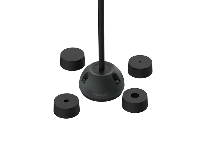 Scanstrut DS16-P-BLK vertical black cable seal for cables with a 2-8mm diameter and connectors up to a 16mm diameter