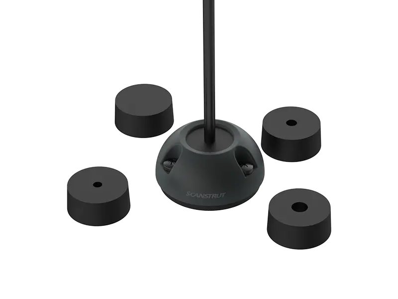 Scanstrut DS21A-P-BLK vertical black cable seal for cables with a 4-9mm diameter and connectors up to 21mm diameter