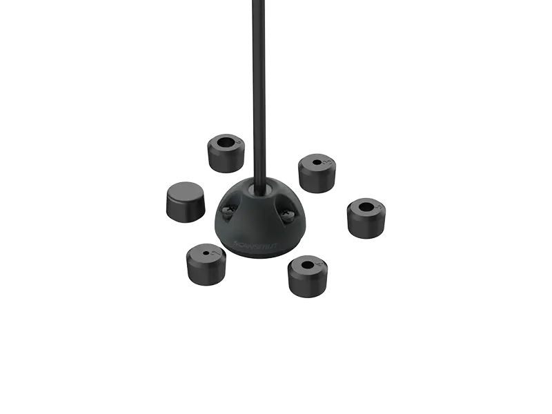 Scanstrut DS6-P-BLK vertical black cable seal for cables with a 2-6mm diameter