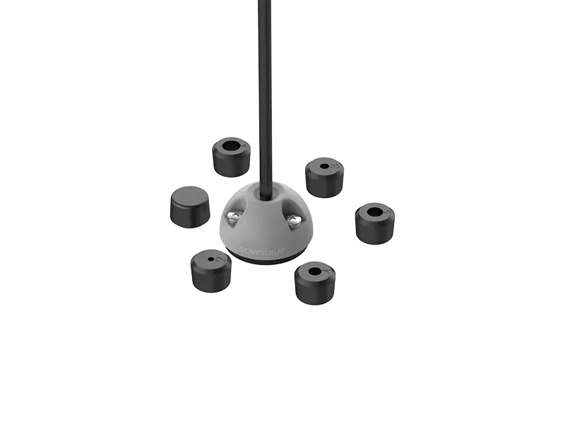 Scanstrut DS6-P vertical grey cable seal for cables with a 2-6mm diameter