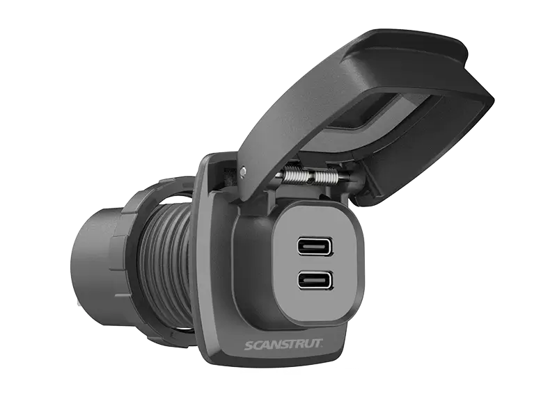 Scanstrut SC-USB-F3 Flip Pro Max dual USB-C fast charging socket up to 3A/60W