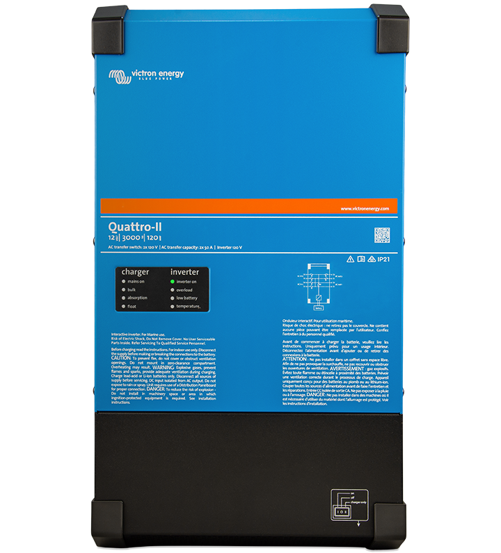 Victron Quattro-II 24/3000/70-50/50 2x120V