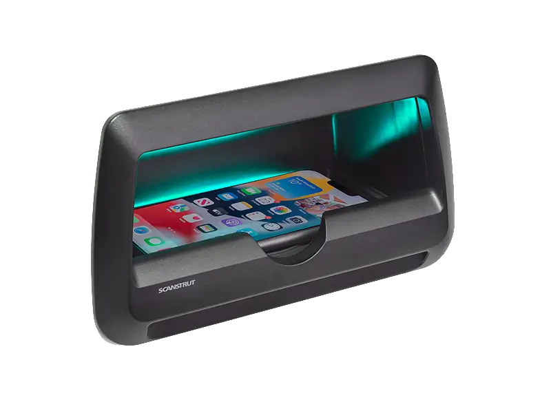 Scanstrut Waterproof Wireless Charger - Cove LED 3 Coil 15W phone charging pocket 12/24V – SC-CW-10GT