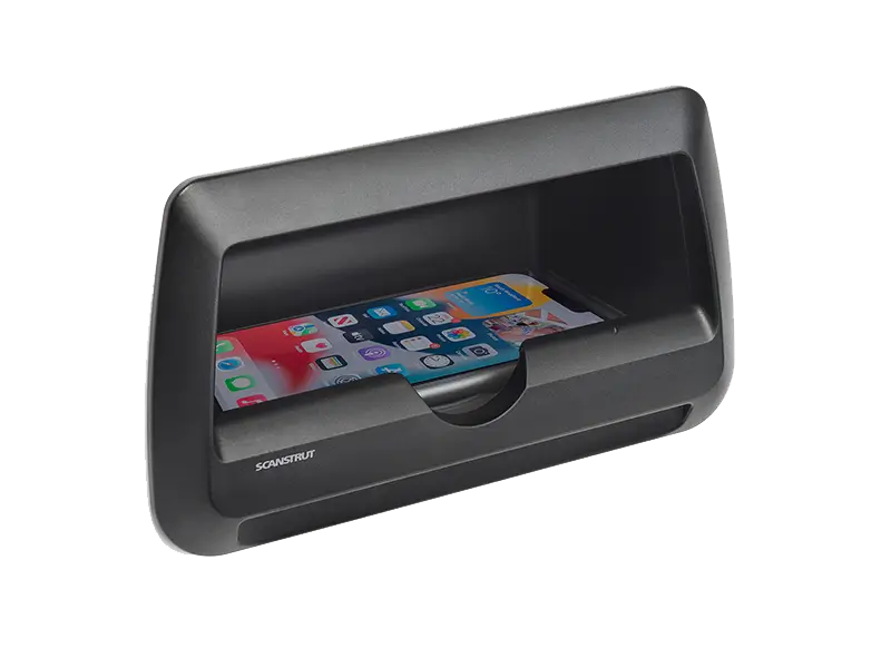 Scanstrut Waterproof Wireless Charger - Cove 3 Coil 15W phone charging pocket 12/24V – SC-CW-9GT