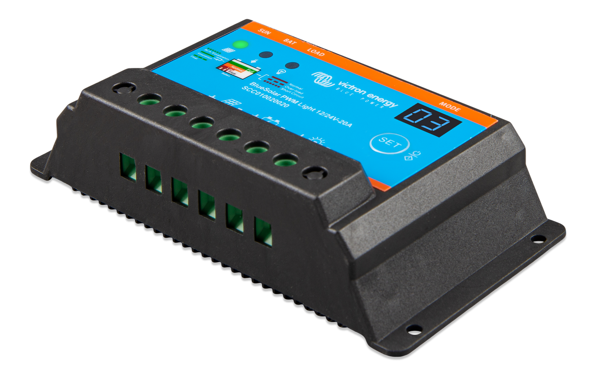 Victron BlueSolar PWM-Light Charge Controller 12/24V-20A