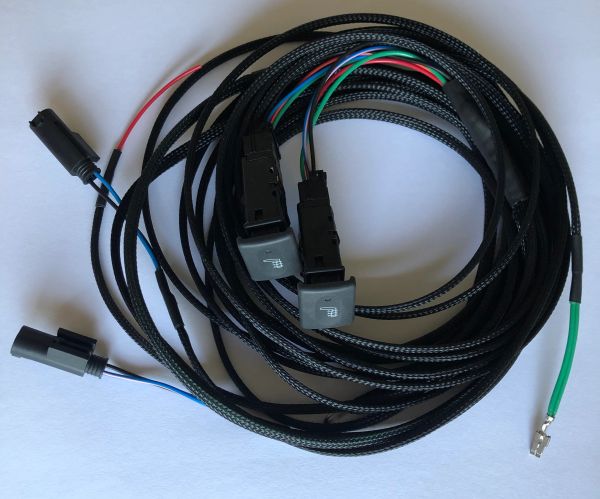 Defender 07 onwards heated seat harness