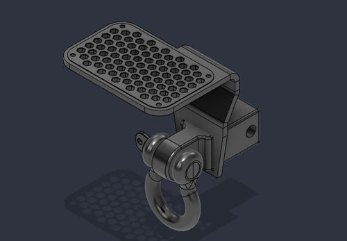 Defender Receiver Hitch Step/Recovery point