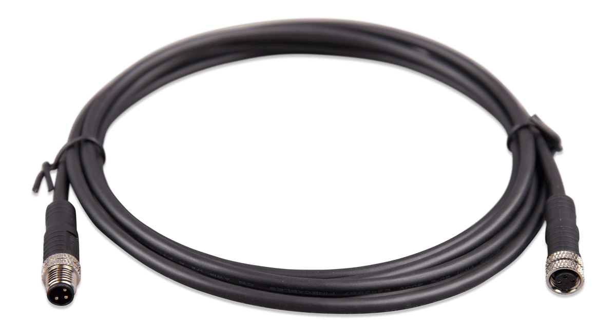Victron M8 circular connector Male/Female 3 pole cable 2m (bag of 2)