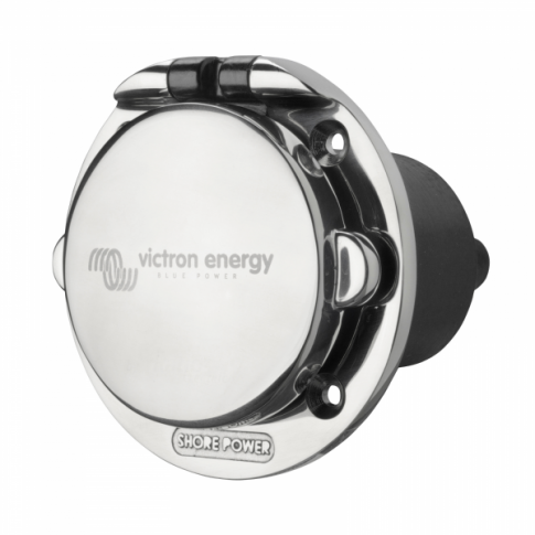 Victron power inlet stainless steel socket with cover 16A/250V AC